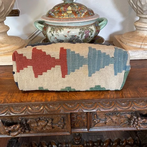 Marco Avante Killim Carpet Multicolor Southwestern Patterned Tote Bag Vintage - Picture 13 of 14